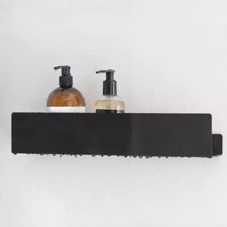 Black DOCIA Shower Shelf 