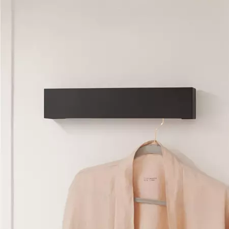 Black PUGI Three-Towels Hanger