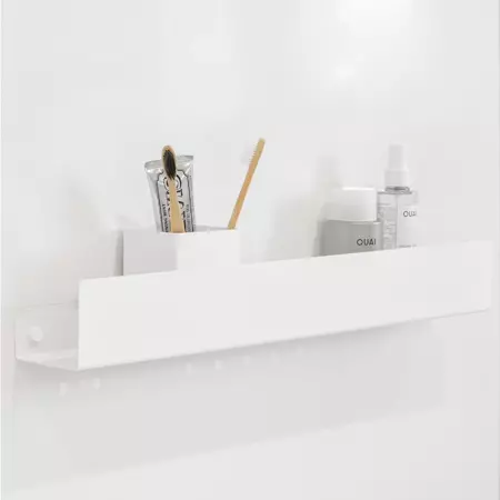 White DOCIA Shower Shelf