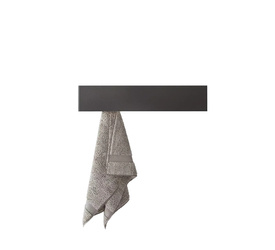 Black PUGI Three-Towels Hanger