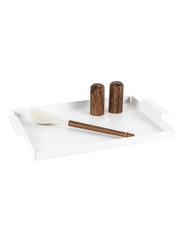 White BRESCIA - Gripped Kitchen Tray